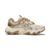Li Ning Cat Paw Lite 2 Antiderrapante Resistente à Abrasão Cano Baixo Tênis Chunky Feminino Bege AGCU176-7
