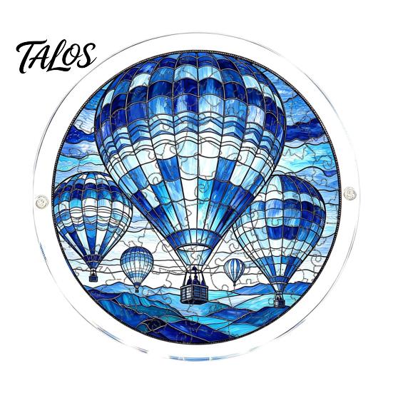 Puzzle Gift for Adults Acrylic Suncatcher, Artistic Window Hanging Ornament, 7.48 Inch Sun Satisfying Weekend Project Catcher Decoration, Ideal