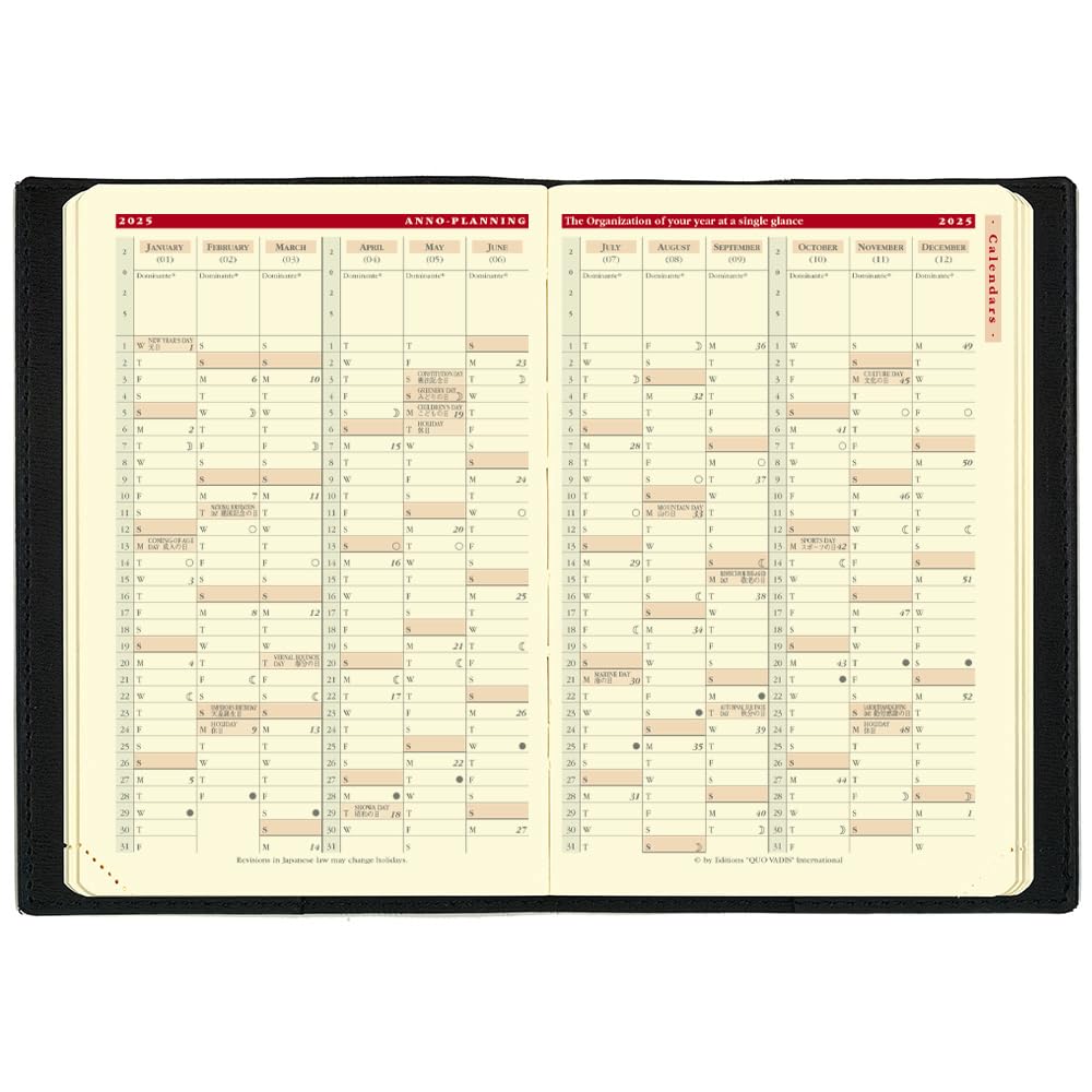 Quo Vadis Business Prestige 4/Soho Diary (Starting April 2025) (Weekly Vertical, A6 Variant Size, 10x15cm), Red, QUOVADIS qv60105rd