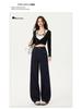 American High Waist Wide Leg Denim Jeans for Women - Slimming, Loose Fit, Spring/Summer 2026