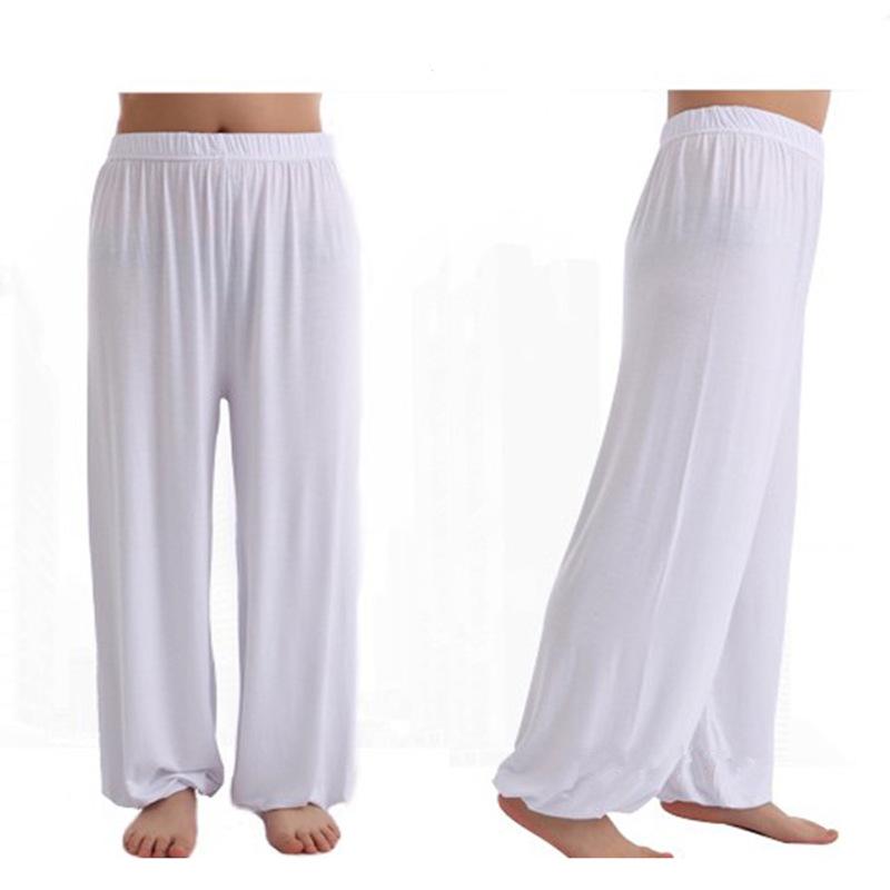 Men s Modal Yoga & Tai Chi Practice Long Pants M белый