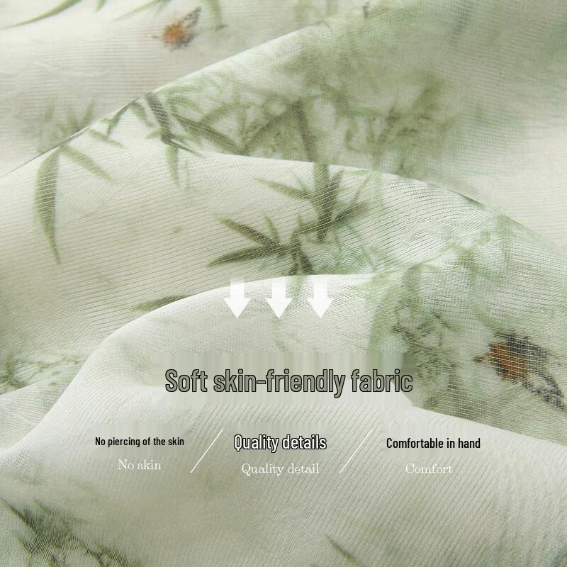 Demana Oriental Garden New Chinese Style Printed Two-Piece Dress Set