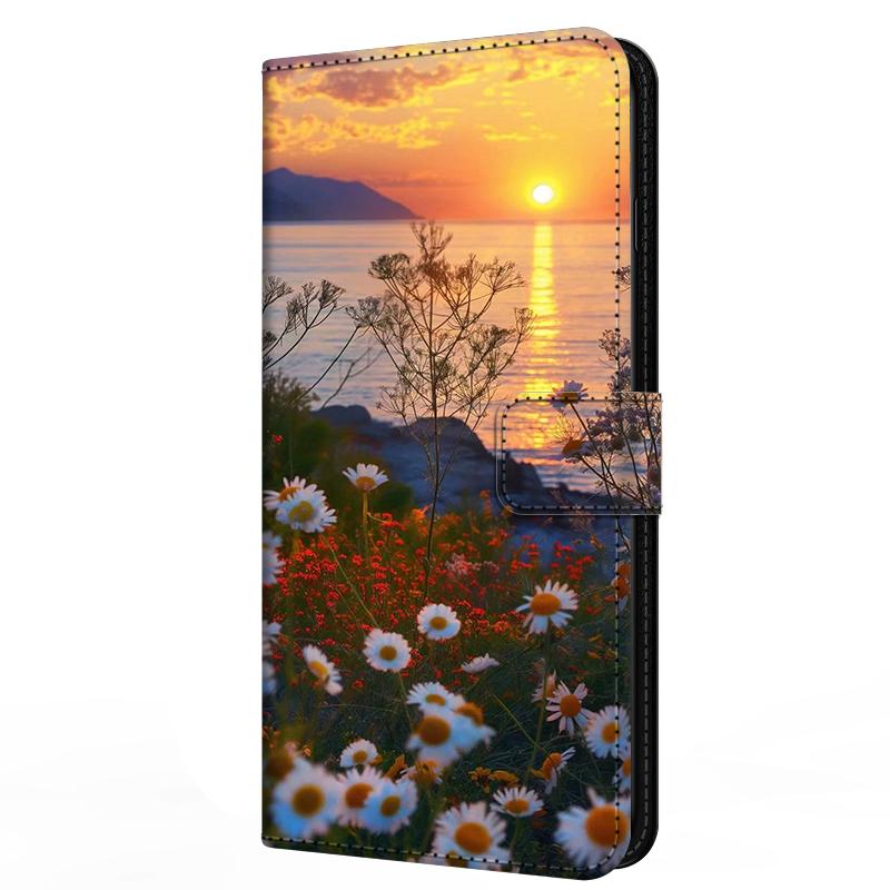 Leather Flip Cover for Samsung Galaxy A55 A35 A25 A15 A05 A05S 5G Case M35 M55 M15 Wallet Stand Magnetic Case Card Slots Fundas