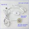 1.5m Line Length Lamp Plate DC 5V USB LED Lights 3 Colors 3W 5W Touch Switch Dimmable Bedroom Reading Night Light Accessories