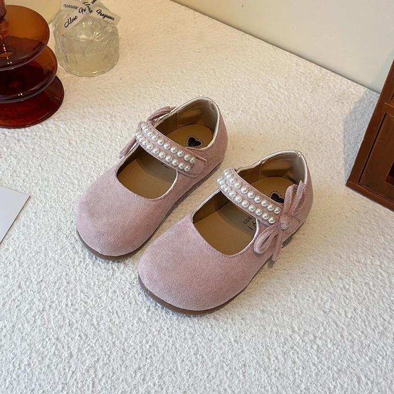 

Spring/Summer Children s Shoes Fashion Korean Soft Anti slip Multi functional Unique Princess Bow Shoes 25