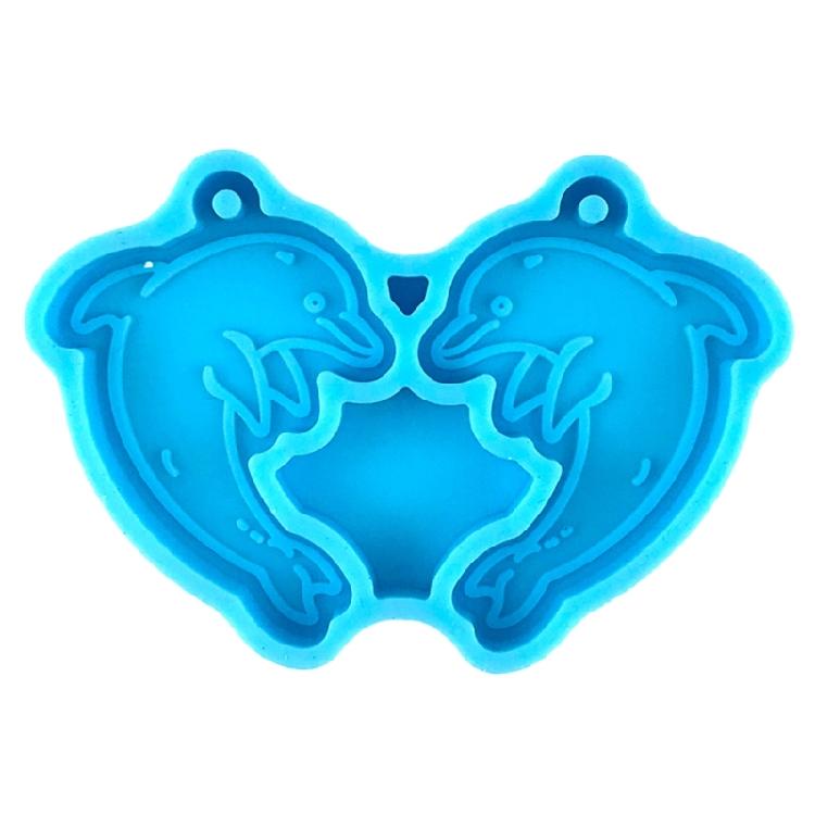 Dolphin Silicone Mold Pendant Resin Epoxy Mold for Casting Resin Keychain Mold