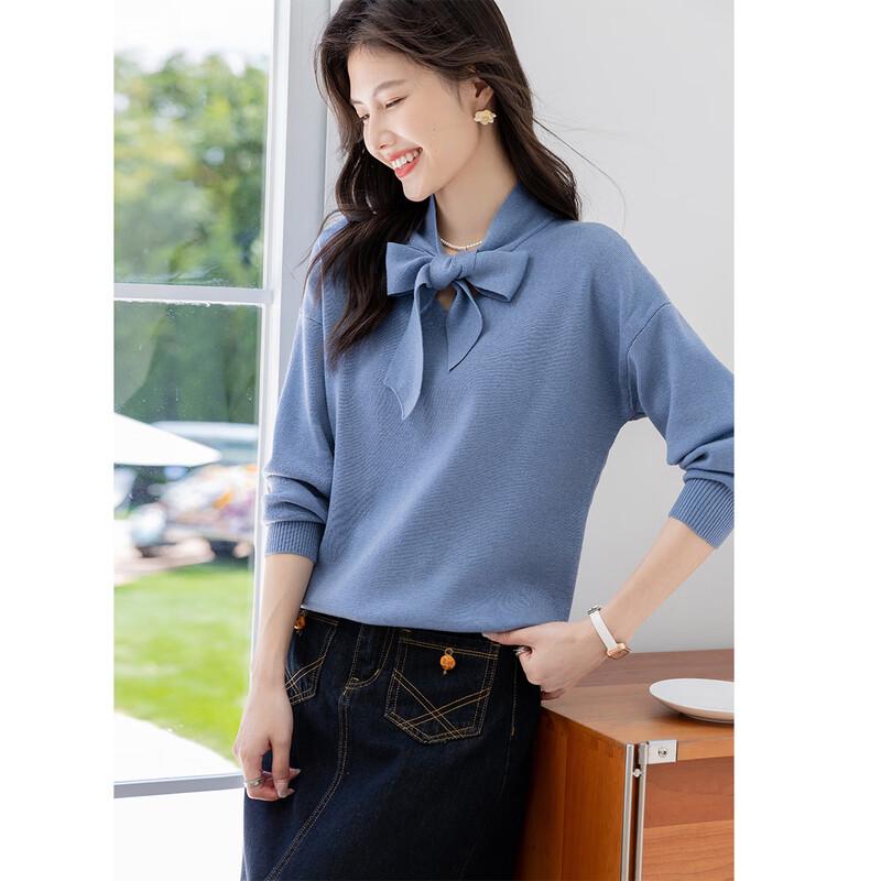 Mokana Women's Elegant Long-Sleeve Knit Top