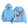 Kids Fashion Women's Lightweight Long Sleeve Zipper Hoodie Printed Hoodie With Pockets