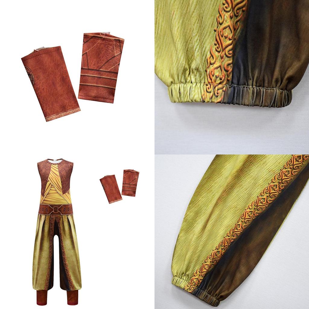 Vibrant Raya And The Last Dragon Cosplay Costume Set For Kids With Soft Material