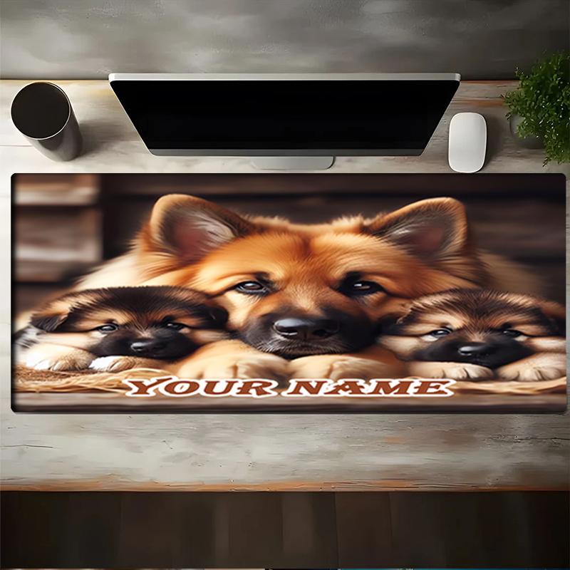 1PC Custom Name "Family Through Art" Mouse pad, keyboard and mouse desk pad, for computer notebook Birthday Gift For Any Room Or Office