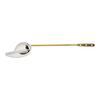 Toilet Flush Lever Handle Assembly Tool Reliable Chrome Finish for Most Toilet Models Zinc Alloy and Copper Design