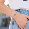 Damen Türkei Böser Blick Armband Edelstahl Silber Farbe Kette Mode Blaues Auge Amulett Schmuck