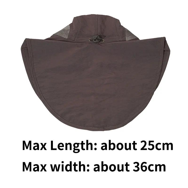 Sun Hat Sun Protection UV Protection Enlarged Breathable Mesh Hat Foldable for Men and Women Fishing Camping Hiking Beach Hat
