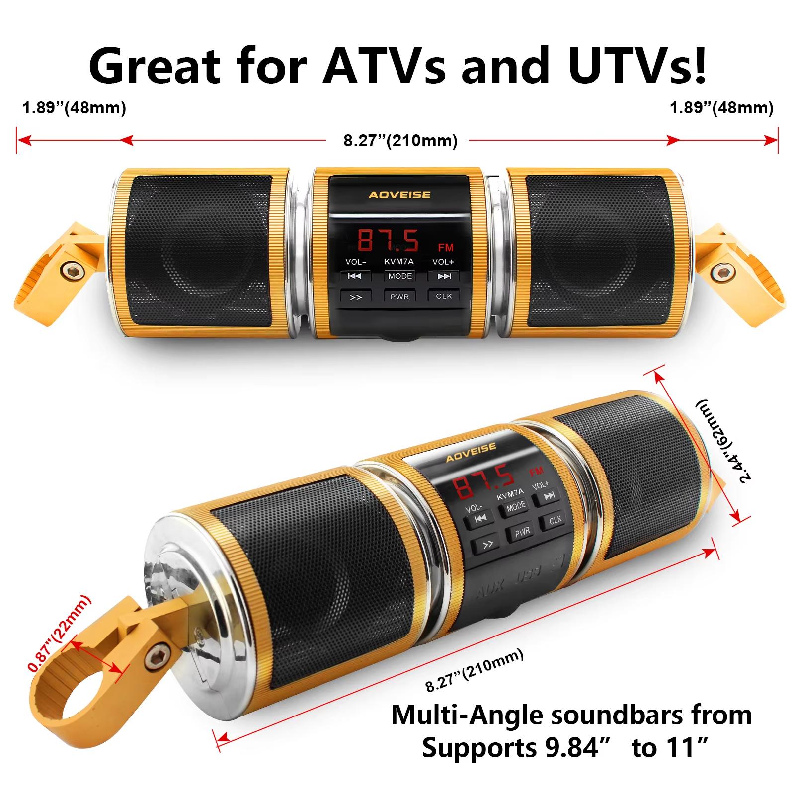 Bluetooth Audio Motorcycle Stereo Speaker Motorcycle