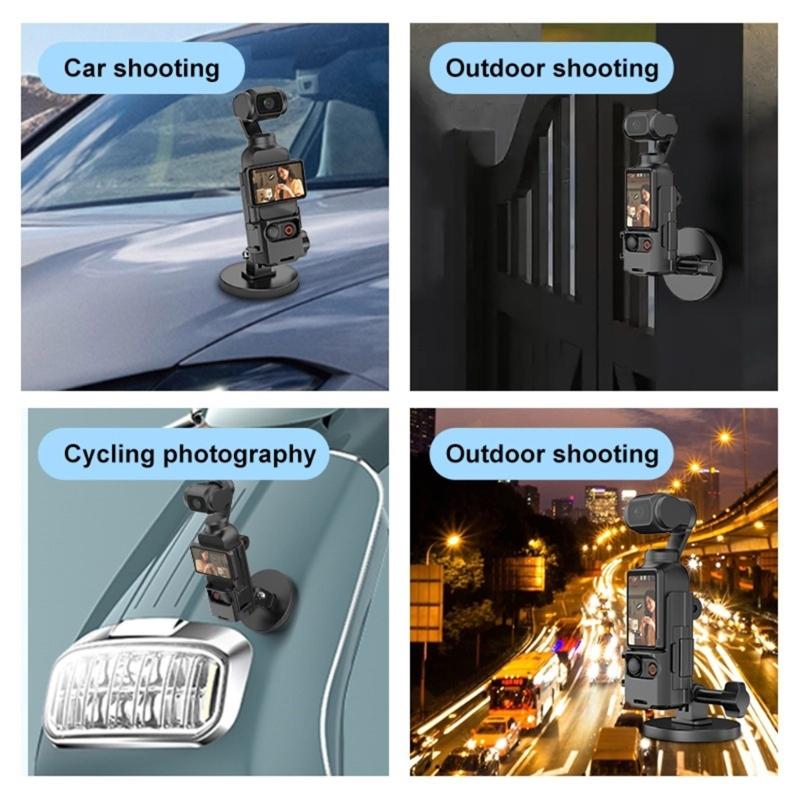 Camera Magnet Bracket Expansion Holder With Cold Shoe Secure Grip For Pocket 3 Videographers