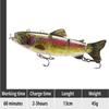 New Luya Bait Automatic Swimming Electronic Fish 130Mm 35G Propeller Smart Bait Rechargeable Luya Bait