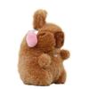 Movable Bunny Ears Capybara Plush Pendant Pull Rope Capybara Plushie Doll  Bag Hanging