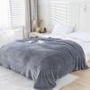 Solid Color Flannel Blanket Office Air Conditioning Soft Warm Imitation Mink Fur Throw Sofa Cover Bedspread Airplane Blankets