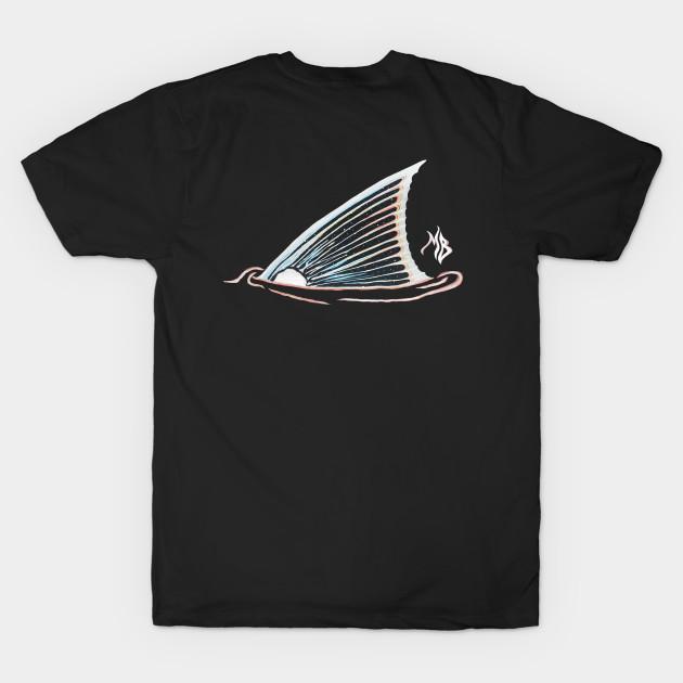 Men Black Print T-shirt Tailing Redfish Chasing Tails Florida Fishing No-Cut Transfer Paper Print Cotton Tshirt 2XL