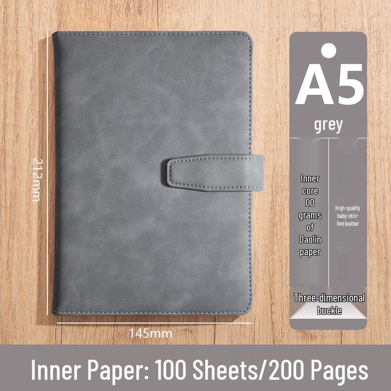 Custom Logo A5 High-End Office Notebook with Premium Cover and Inner Pages