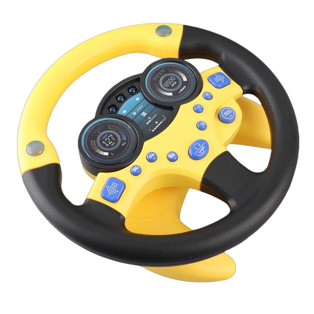 Simulation Steering Wheel Children Early Education Initiation Toy with Base Birthday Gifts