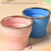 180ml Travel Collapsible Cup Silicone Telescopic Cup Space Saving Folding Water Cup  Camping