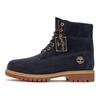 Botas Curtas de Couro Isoladas para Exterior Masculinas Azul Escuro A6821W