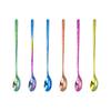 Stirring Spoon Extended Handle Titanium Stirring Spoon Milk Tea Coffee Dessert Ice Cocktail Spoon Kitchen Tool