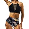 High Waist Bikini Set for Women 2025 Summer Two Pieces Solid Color Hollow Out  Sexy Swimsuit Beach Bathing Suit Swimwear Women