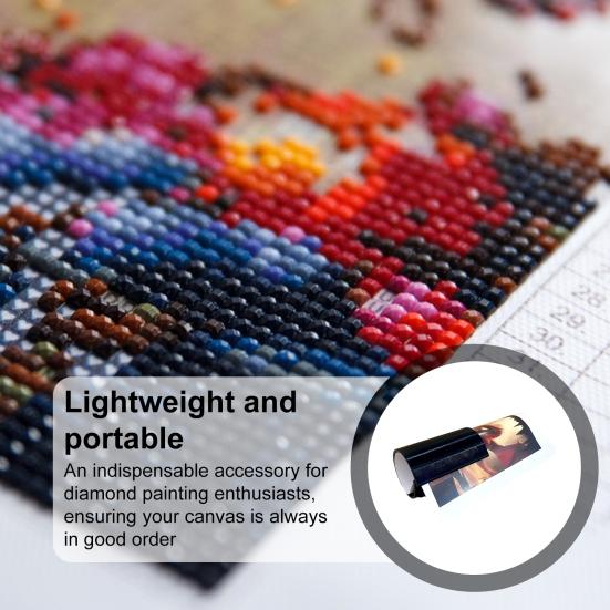 Diamond Art Canvas Roller Portable Anti-Roll Canvas Ring Organizer Canvas Roll Helper Maintain Flat Surface for Diamond Art Projects