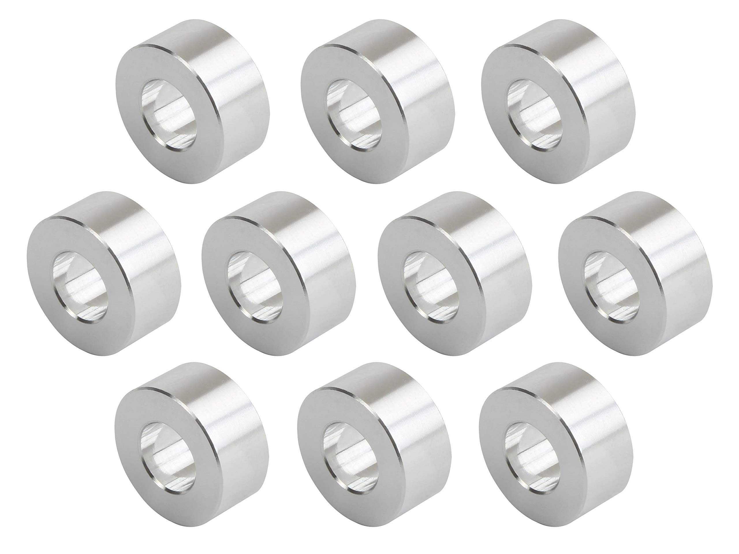 

POSH 301010 Мотоциклетные принадлежности, Алюминиевый универсальный цветной набор, Внутренний диаметр: 0,4 дюйма (10 мм), Inner diameter 10mm x серебряный