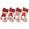 Christmas Decorations Linen Cartoon Children Gift Stocking Window Decoration