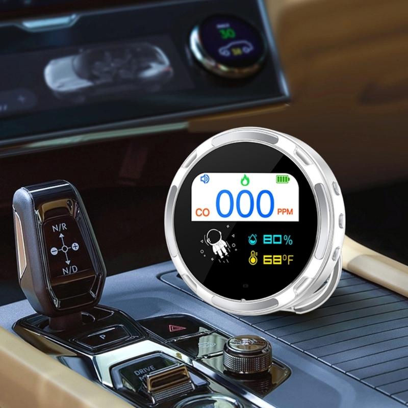 Intelligent Carbon Monoxide Tester Customizable Warning Level Visual Audible Alarms Portable Design For Multiple Environment