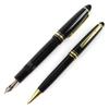 Very Good MONTBLANC Meisterstück Classic 146 Ballpoint Fountain Pen Set of 2 14K Used