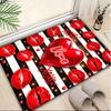 1PC Custom Name Love Kisses Heart Theme Theme Floor Mat Ideal for Living Room, Game Rooms, Office, Bedroom,Floor Mat Playful Design