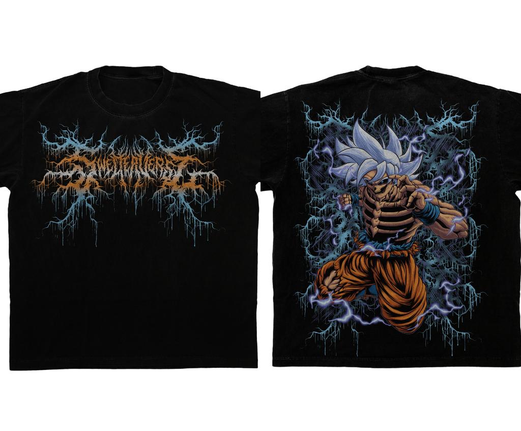 Undead Ultra Instinct Goku Graphic T-Shirt Dragon Ball Undead Gohan Undead Lord Beerus Print Oversized Shirt Casual Male Female Clothing