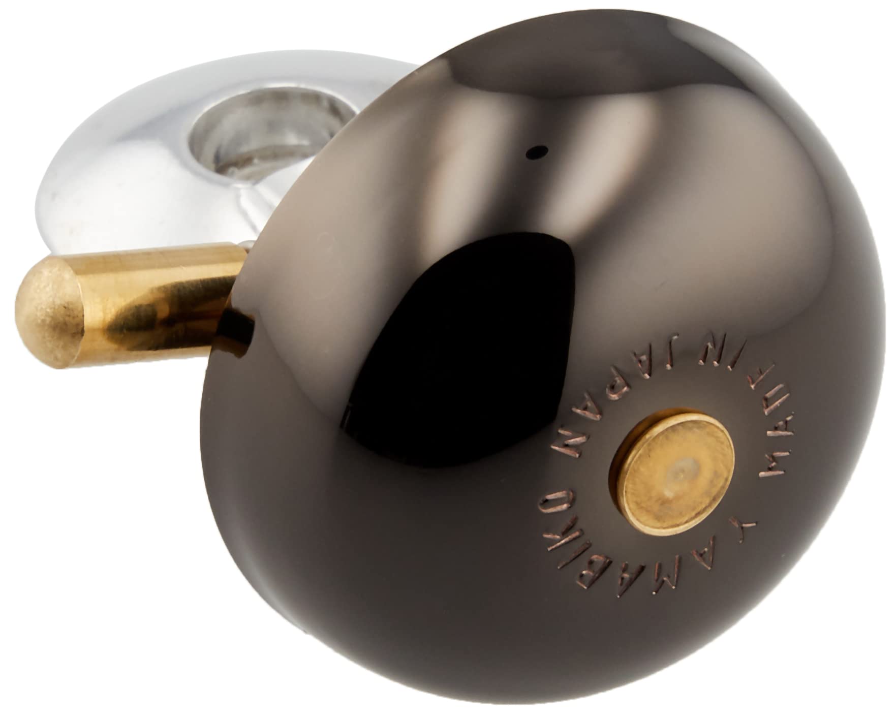 Ogi Kogyo Bicycle Bell OH-2250B A-Head Cap Bell Spring Type Neo Black Brass, Bowl Diameter 45mm, Mounting Diameter 25.4/28.6/31.8mm