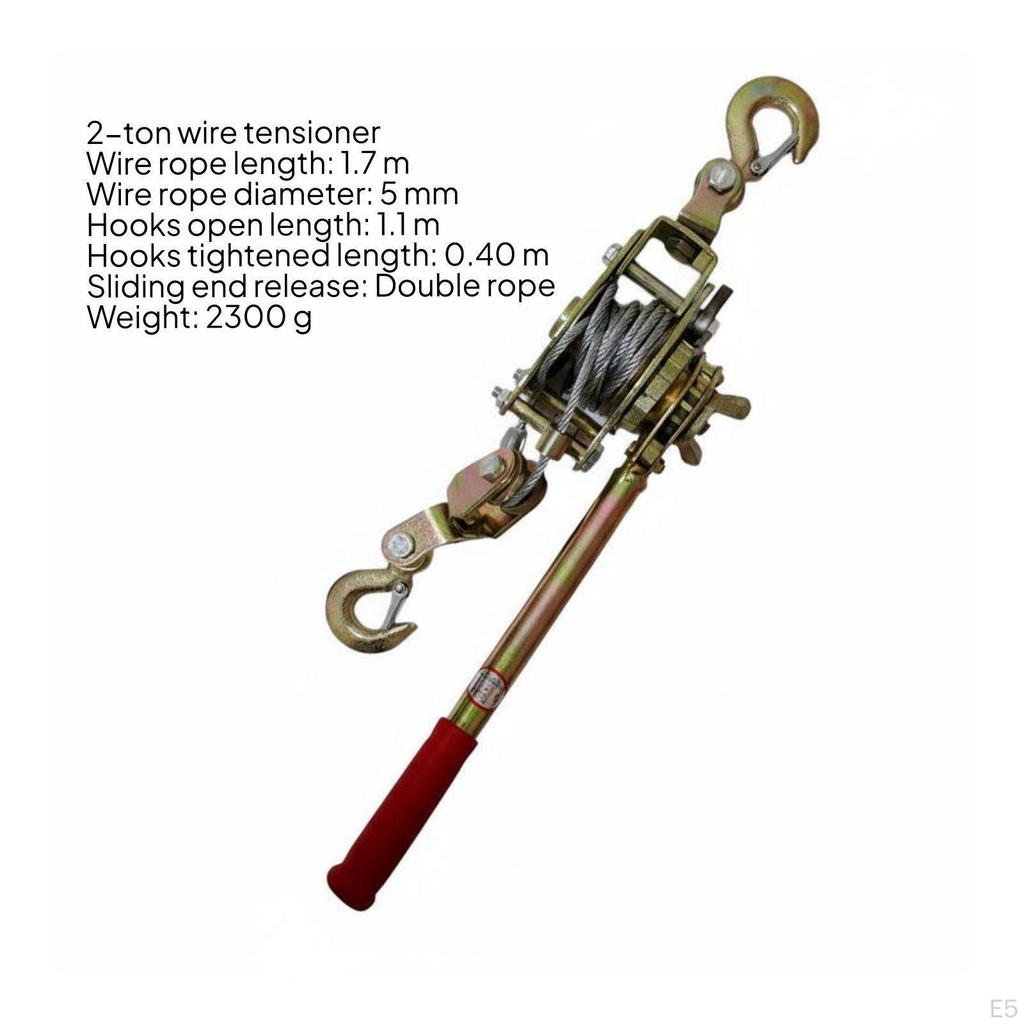 Industrial Grade Cable Tensioner Manual Wire Winch Powerful Hand Puller