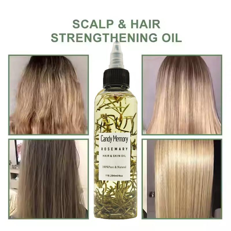 Rosmarin Haarwachstumsöl, Natürlicher Kräuterextrakt für die Kopfhautpflege, Stärkt die Haarwurzeln, Reduziert Haarausfall, Fördert das Haarwachstum, 50ml
