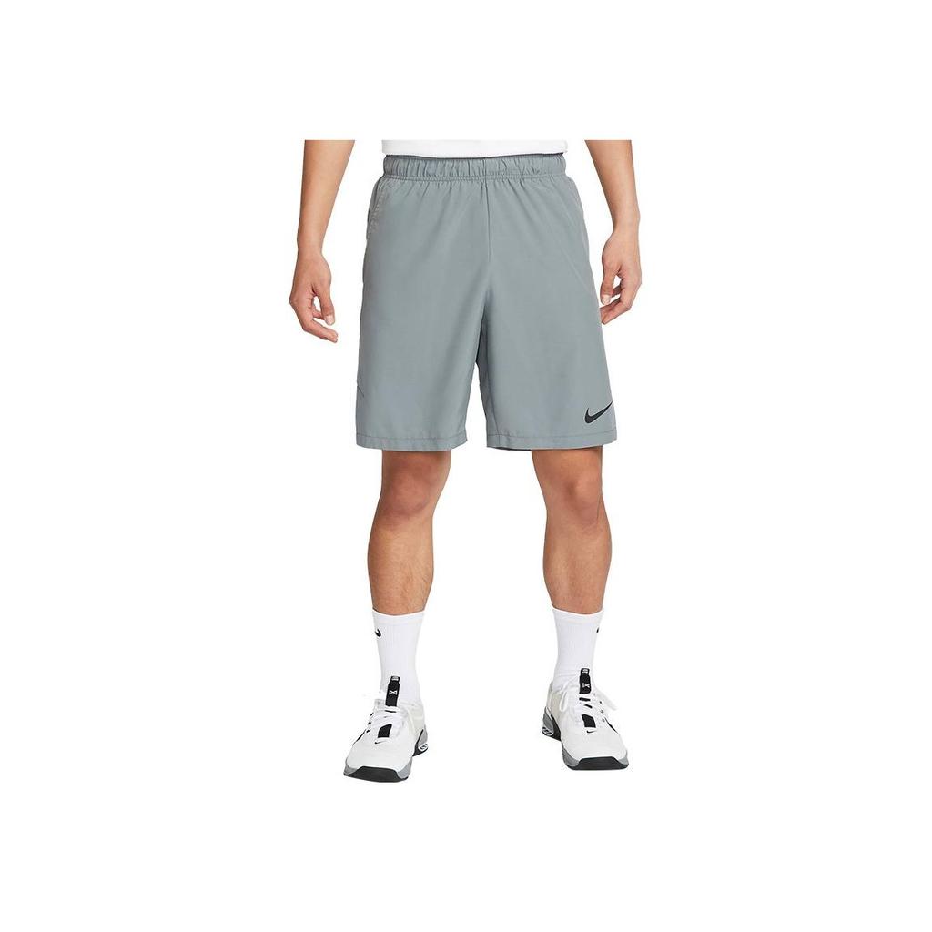 Nike Dri-Fit 9-palcové jednofarebné tkané šortky Pánske spodky Sivá DM6618-084