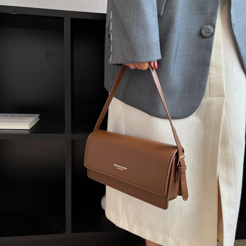 Bags Women'S Retro Fashion Small Square Bags Simple Shoulder Bags Foreign Style Messenger Bags