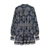 2026 Spring Women's Waist Tie Long Sleeve Printed Dress - European & American Style