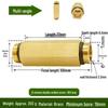 Copper Union with Inner/Outer Threads, Double Inner Thread Water Heater Connector Tee/Elbow Nipple, 46mm & 1" Thread, Different Diameters.