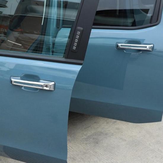 4P Car Door Handle Trim Cover For Ford Maverick -2024 Accessories ABS Chrome