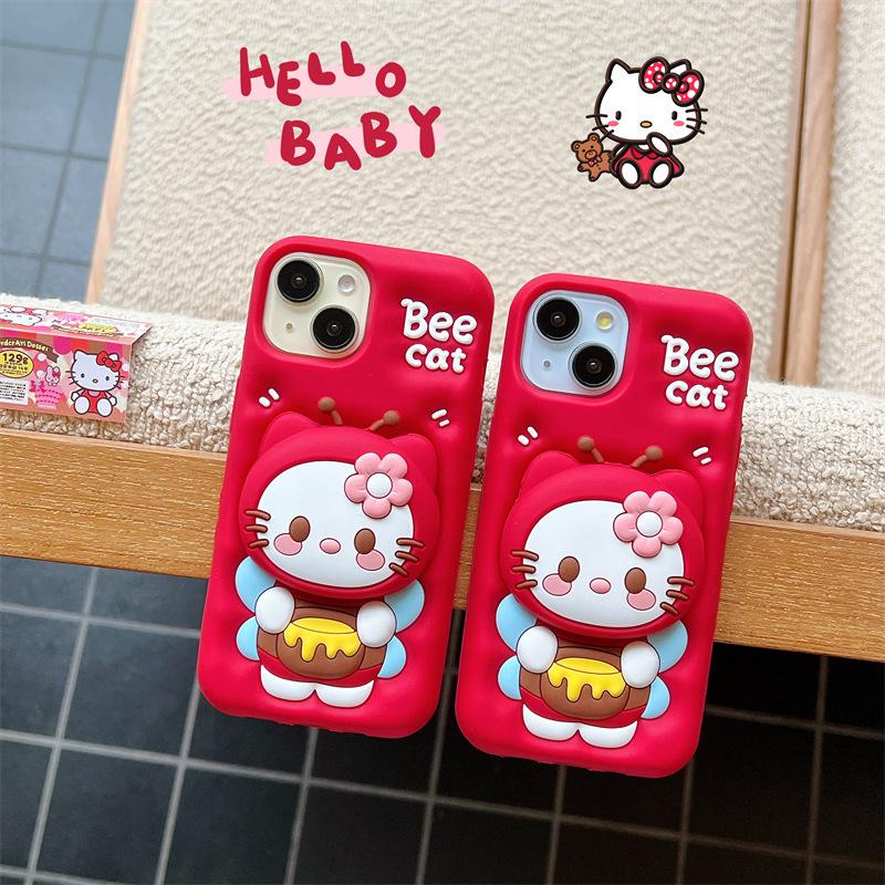 

Hello Kitty Honey Bee Phone Stand & Case for iPhone 11/13/14/Pro Max/16/17 17