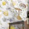 Yellow Flowering Plants Sheer Curtains Modern Gauze Curtain for Living Room Bedroom Voile Yarn Curtains