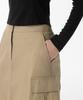 MUSINSA STANDARD WOMAN Women'S Cargo Elastic Midi Skirt [Beige]