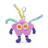 Plush Funny Chenille Sticks Keychain Cartoon Big Mouth Plush Pendant Sausage Mouth Keyring  Girls