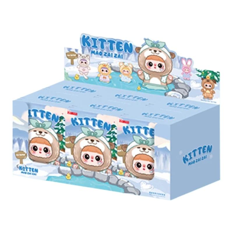 Kitten Holiday Hot Spring Series Plush Blind Box Mystery Surprise Cute Doll Pendant Soft Plush Toy Gift For Girls