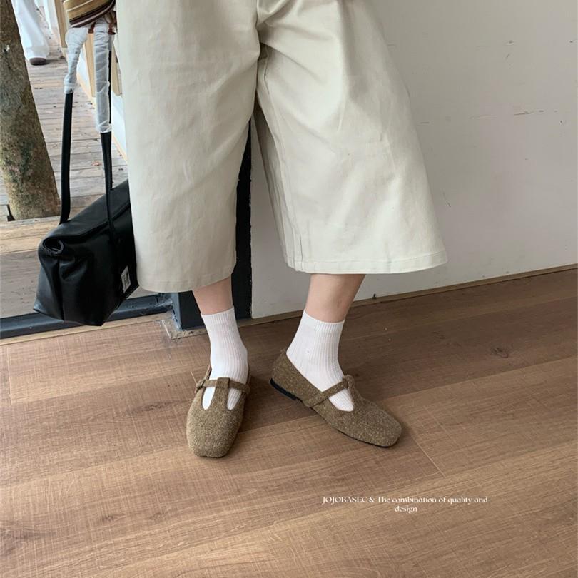 Retro Mary Jane Shoes Women's 2025 Autumn and Winter New French Temperament Elegant Fairy Wind Belt Soft Sole Evening Shoes Single Shoes